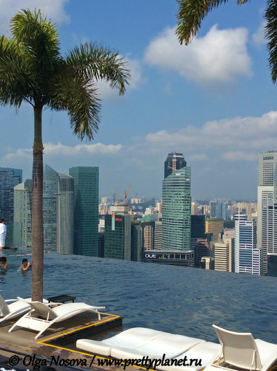 Сингапур бесконечный бассейн